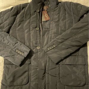 Black Brown 1826 men’s coat from Lord & Taylor. NWT Size Large